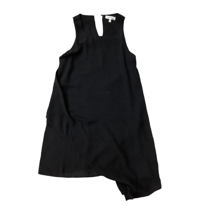 Women's Pleated DressesBlack Dress Casual Short Monteau, Size S